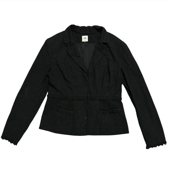 CAbi Jackets & Blazers - Cabi Women's Flamenco Black Eyelet Blazer Jacket Size 4 Capsule Wardrobe Career